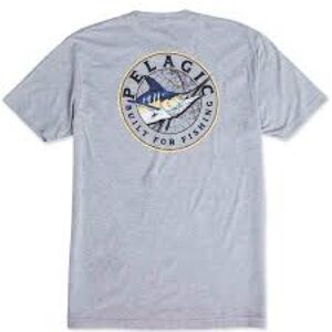 Pelagic Light Gray Short Sleeve Tee